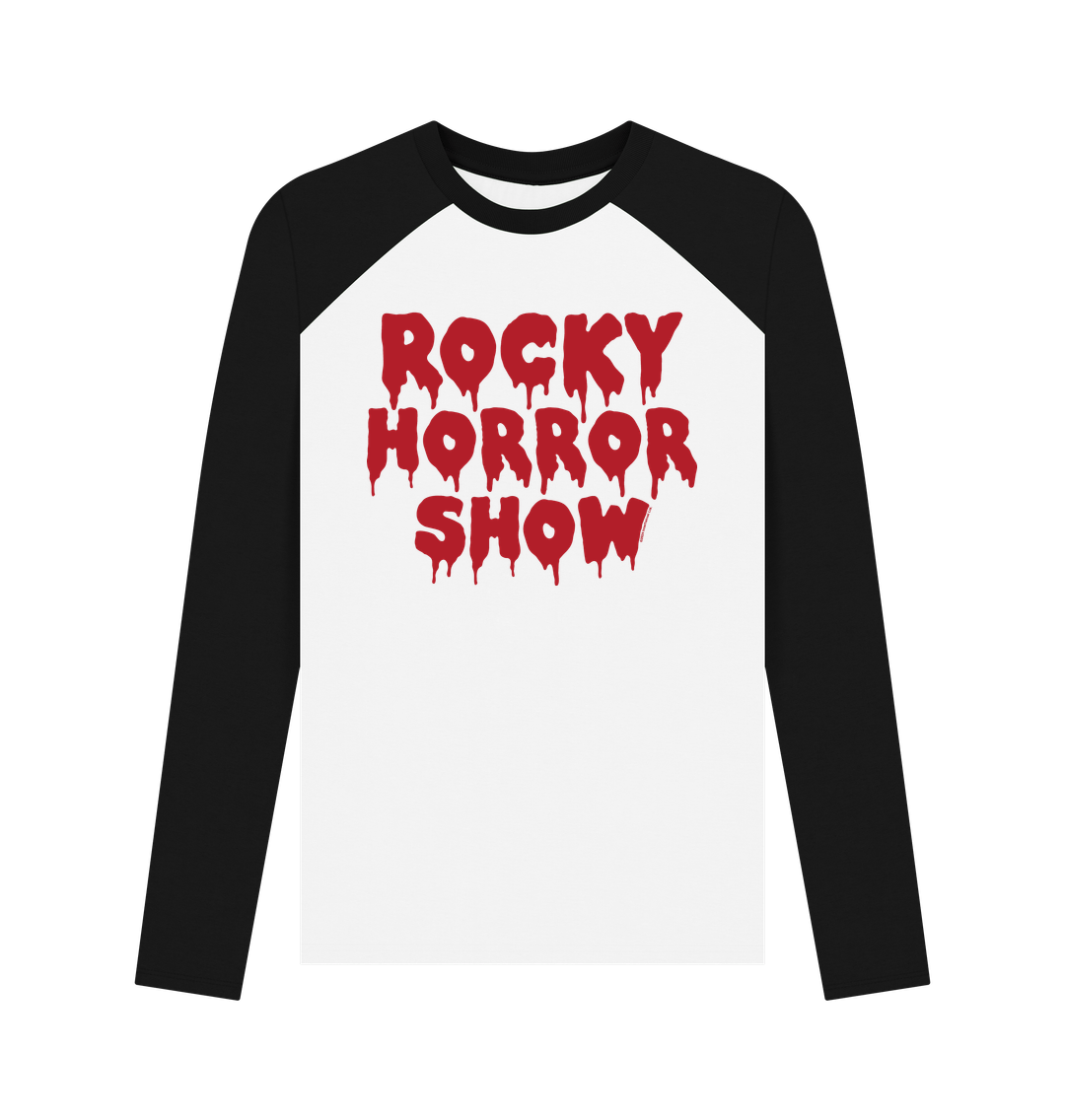 Rocky Horror Show Main Title Block Adult Baseball Long Sleeve T-Shirt-Rocky Horror Merch Store