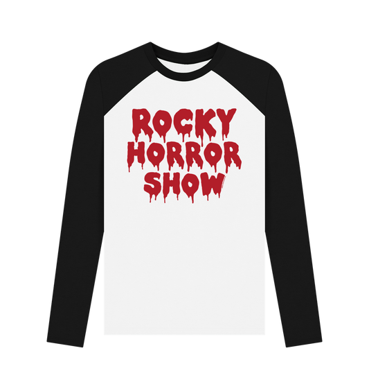 Rocky Horror Show Main Title Block Adult Baseball Long Sleeve T-Shirt-Rocky Horror Merch Store