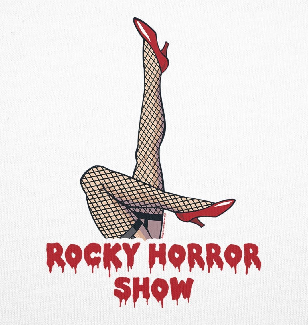 Rocky Horror Show Legs Up Logo Adult T-Shirt-Rocky Horror Merch Store