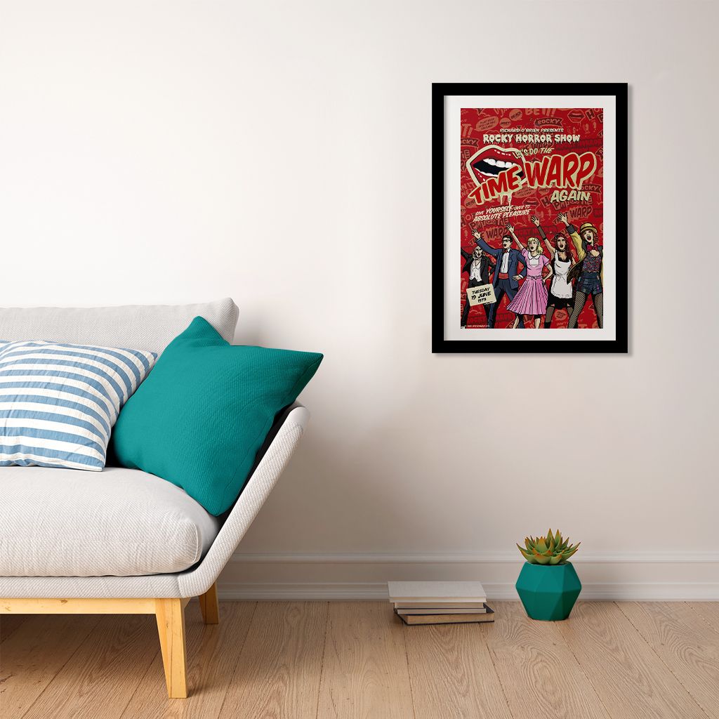 Rocky Horror Show Time Warp Give Yourself Over To Pleasure A3 Print-Rocky Horror Merch Store