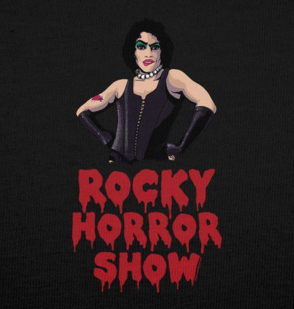 Rocky Horror Show Dr Frank N Furter Logo Pose Adult T-Shirt-Rocky Horror Merch Store