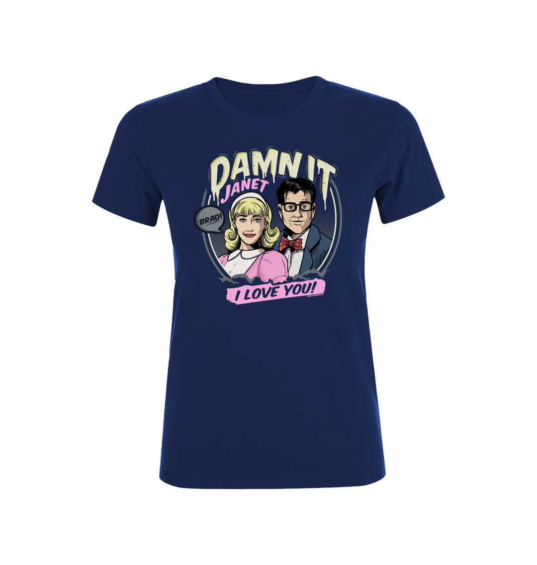 Rocky Horror Show Damn It Janet I Love You Women's T-Shirt-Rocky Horror Merch Store