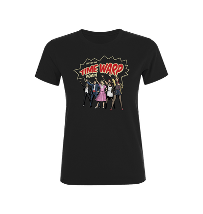 Rocky Horror Show Time Warp Lineup Women's T-Shirt-Rocky Horror Merch Store