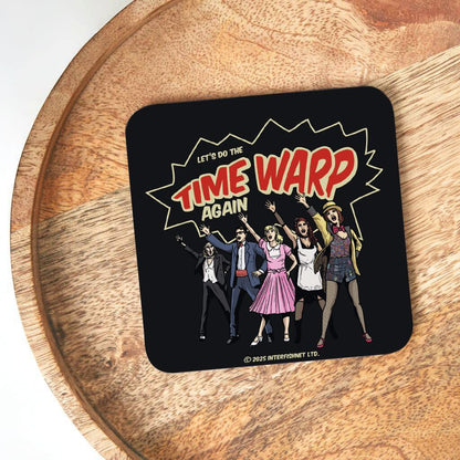 Rocky Horror Show Lineup Time Warp Wooden Single Coaster-Rocky Horror Merch Store