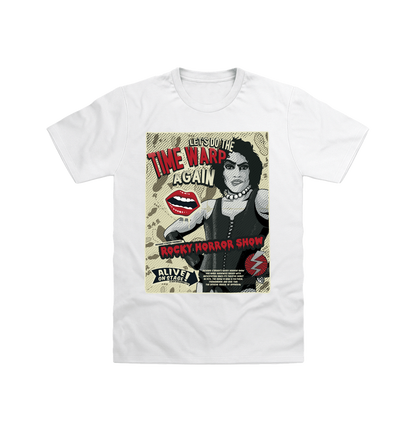 Rocky Horror Show Dr Frank N Furter Time Warp Alive On Stage Adult T-Shirt-Rocky Horror Merch Store