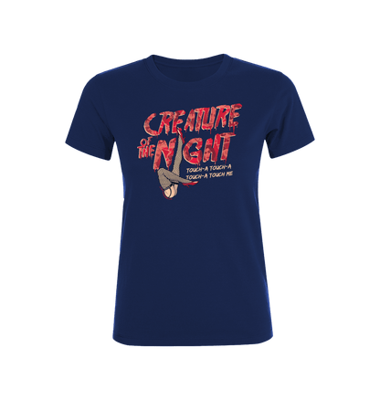 Rocky Horror Show Creature Of The Night Legs Touch-A Light Women's T-Shirt-Rocky Horror Merch Store