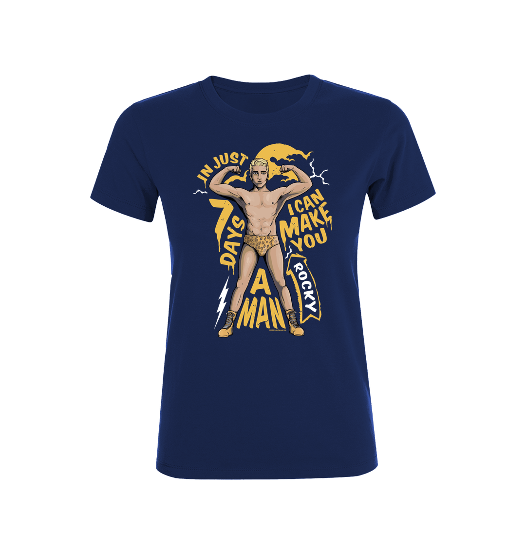 Rocky Horror Show Rocky I Can Make You A Man Women's T-Shirt-Rocky Horror Merch Store