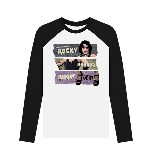 Rocky Horror Show Don't Dream It Be It Dr Frank N Furter Adult Baseball Long Sleeve T-Shirt-Rocky Horror Merch Store