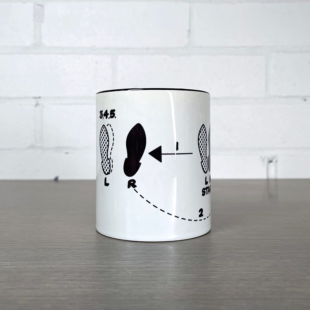 Rocky Horror Show Time Warp Dance Moves Two Colour Mug-Rocky Horror Merch Store