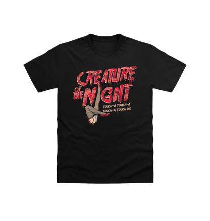 Rocky Horror Show Creature Of The Night Legs Touch-A Light Adult T-Shirt-Rocky Horror Merch Store