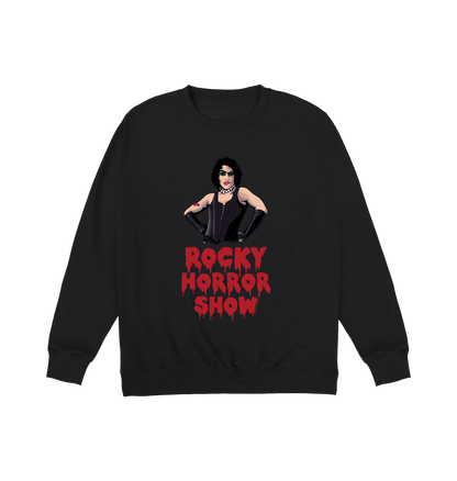 Rocky Horror Show Dr Frank N Furter Logo Pose Adult Sweatshirt-Rocky Horror Merch Store