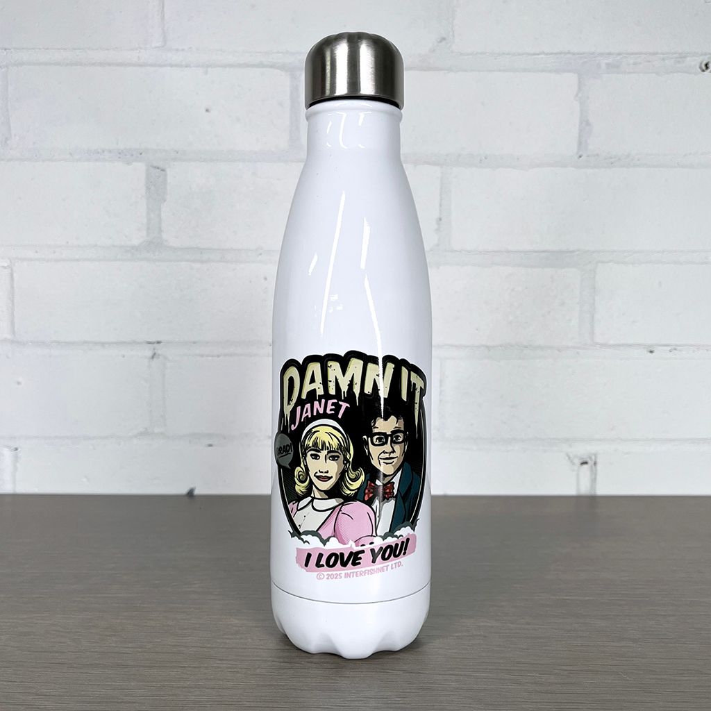 Rocky Horror Show Brad Janet Damn It I Love You Insulated Stainless Steel Water Bottle-Rocky Horror Merch Store