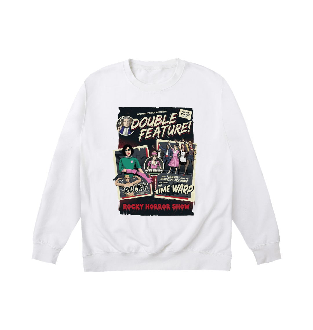 Rocky Horror Show Double Feature Posters Sweatshirt-Rocky Horror Merch Store