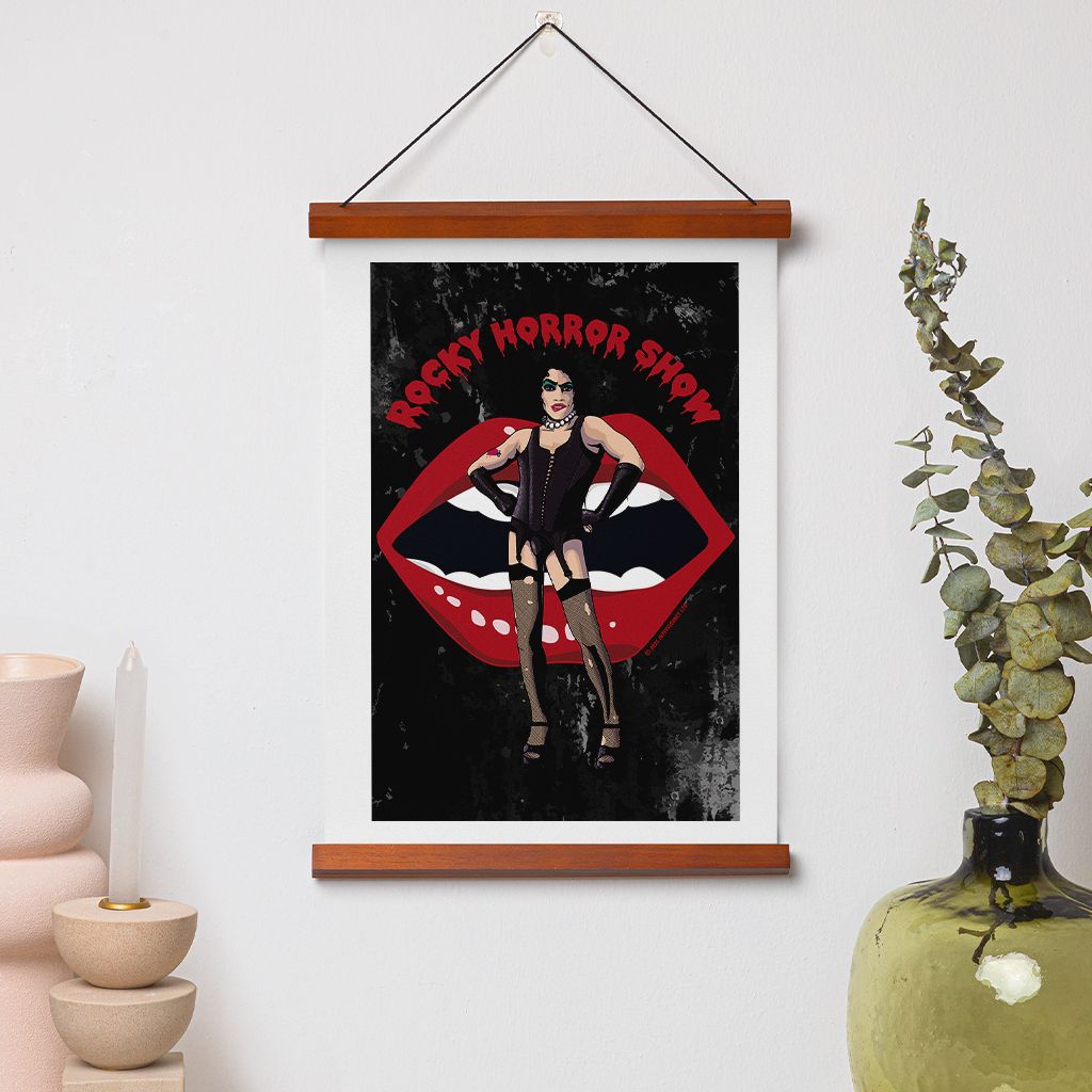 Rocky Horror Show Dr Frank N Furter Lips A4 Print-Rocky Horror Merch Store