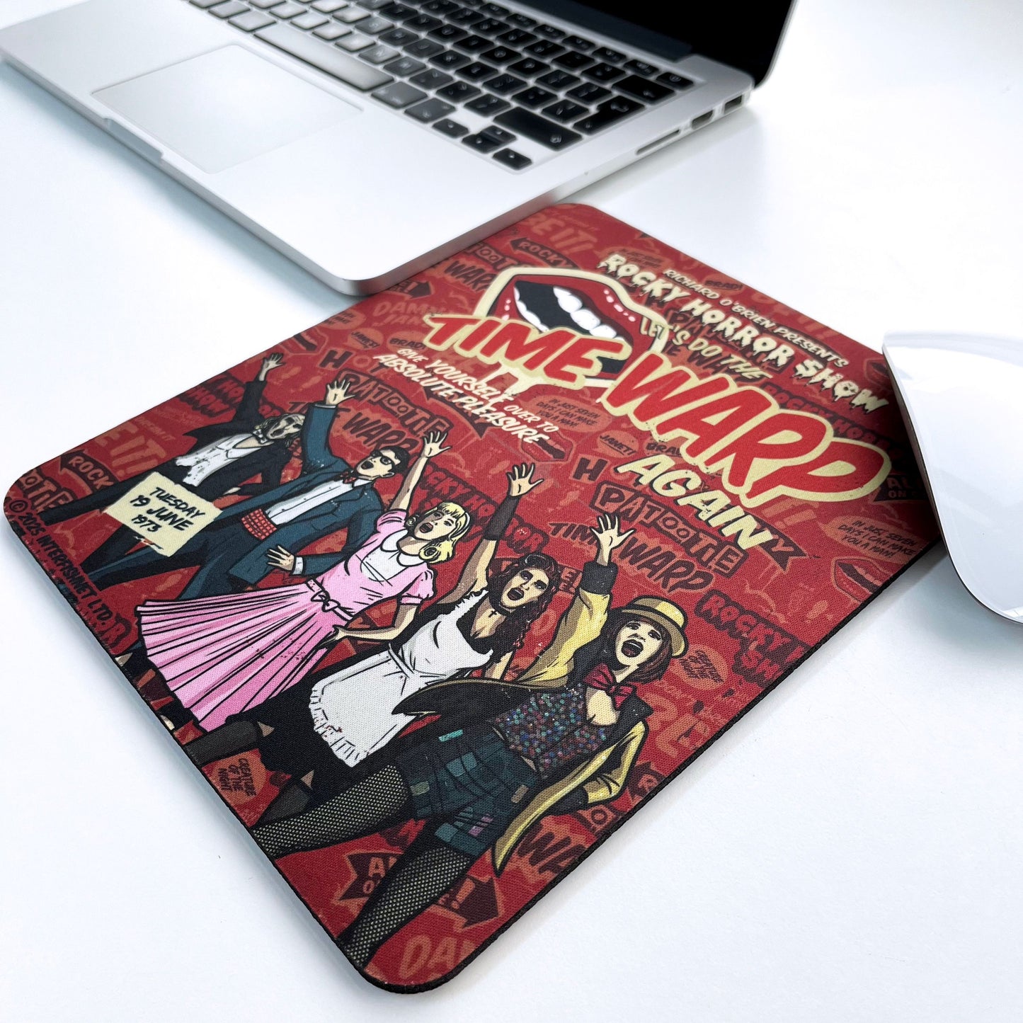 Rocky Horror Show Time Warp Give Yourself Over To Pleasure Mouse Pad-Rocky Horror Merch Store