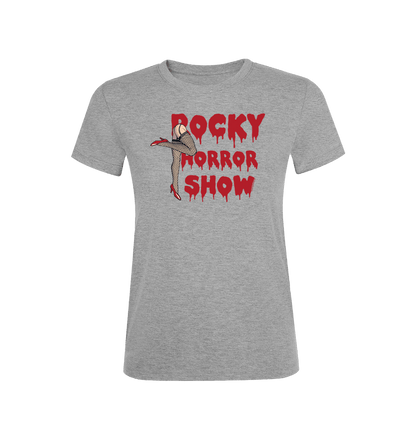 Rocky Horror Show Legs With Logo Block Women's T-Shirt-Rocky Horror Merch Store