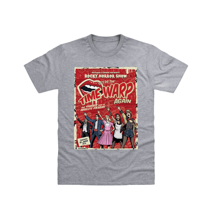 Rocky Horror Show Richard O'Brien Presents Time Warp Poster Adult T-Shirt-Rocky Horror Merch Store