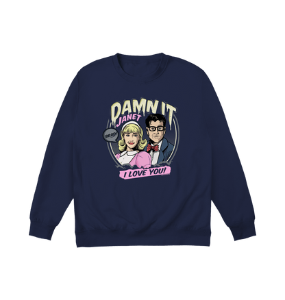 Rocky Horror Show Damn It Janet I Love You Sweatshirt-Rocky Horror Merch Store