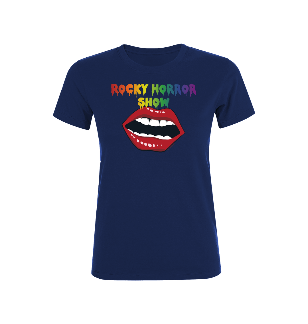 Rocky Horror Show Open Mouth Pride Logo Women's T-Shirt-Rocky Horror Merch Store