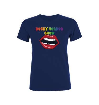 Rocky Horror Show Open Mouth Pride Logo Women's T-Shirt-Rocky Horror Merch Store