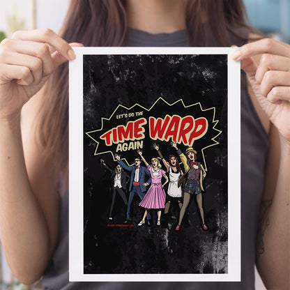 Rocky Horror Show Let's Do The Time Warp Again A4 Print-Rocky Horror Merch Store