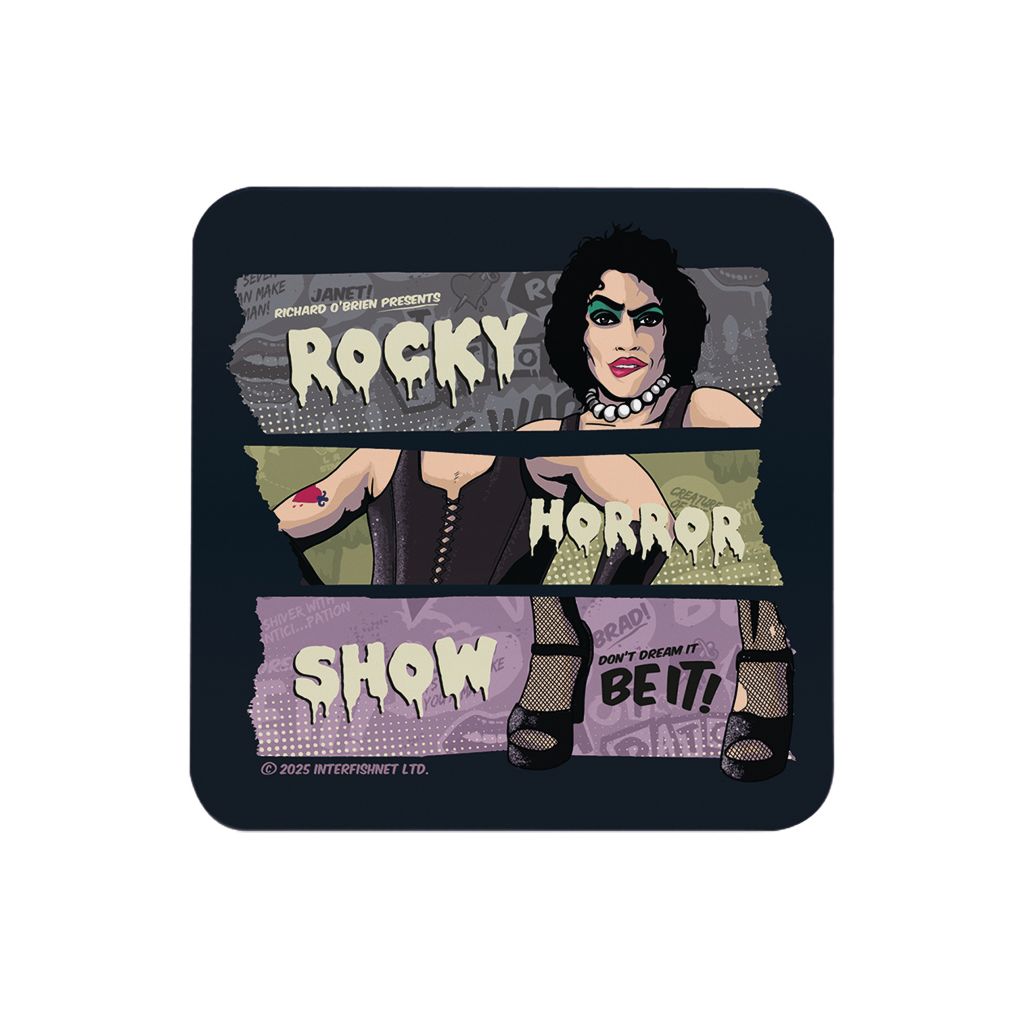 Rocky Horror Show Dr Frank N Furter Don't Dream It Be It Wooden Single Coaster-Rocky Horror Merch Store