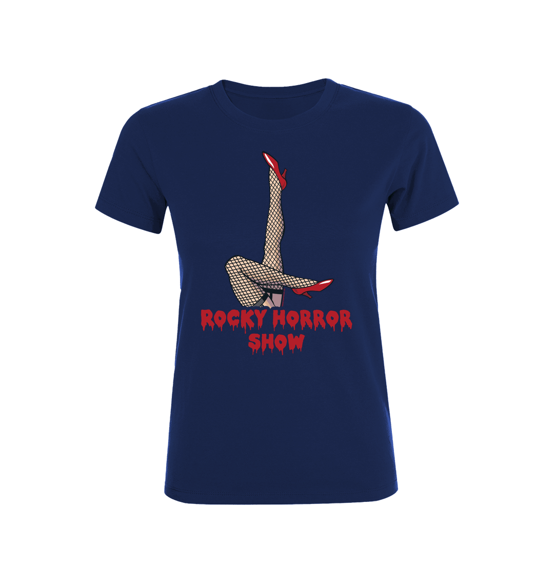 Rocky Horror Show Legs Up Logo Women's T-Shirt-Rocky Horror Merch Store