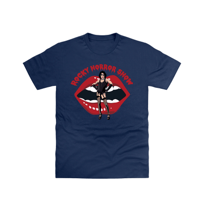 Rocky Horror Show Dr Frank N Furter Mouth Logo Adult T-Shirt-Rocky Horror Merch Store