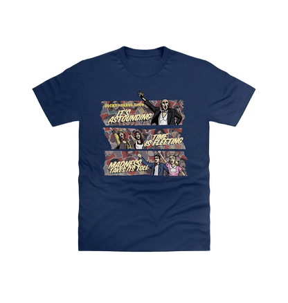 Rocky Horror Show Time Warp Lyrics Adult T-Shirt-Rocky Horror Merch Store