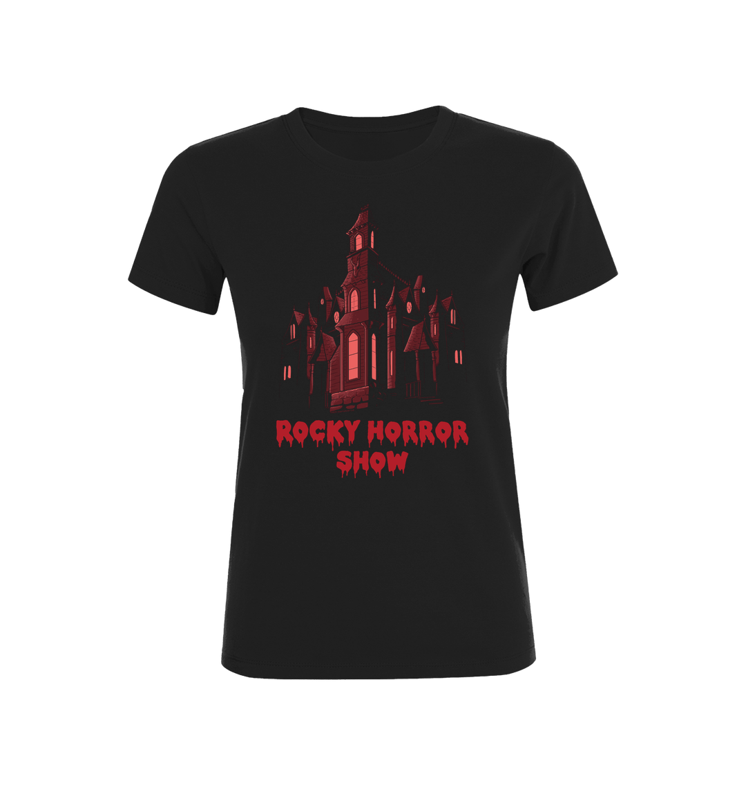 Rocky Horror Show Dr Frank N Furter's Mansion Women's T-Shirt-Rocky Horror Merch Store