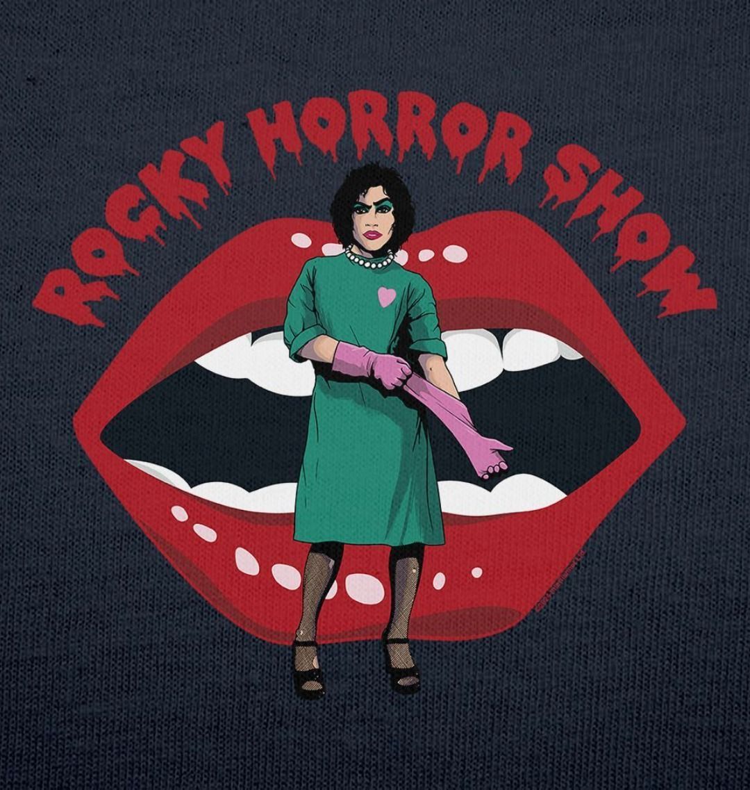 Rocky Horror Show Dr Frank N Furter Gloves Mouth Logo Women's T-Shirt-Rocky Horror Merch Store