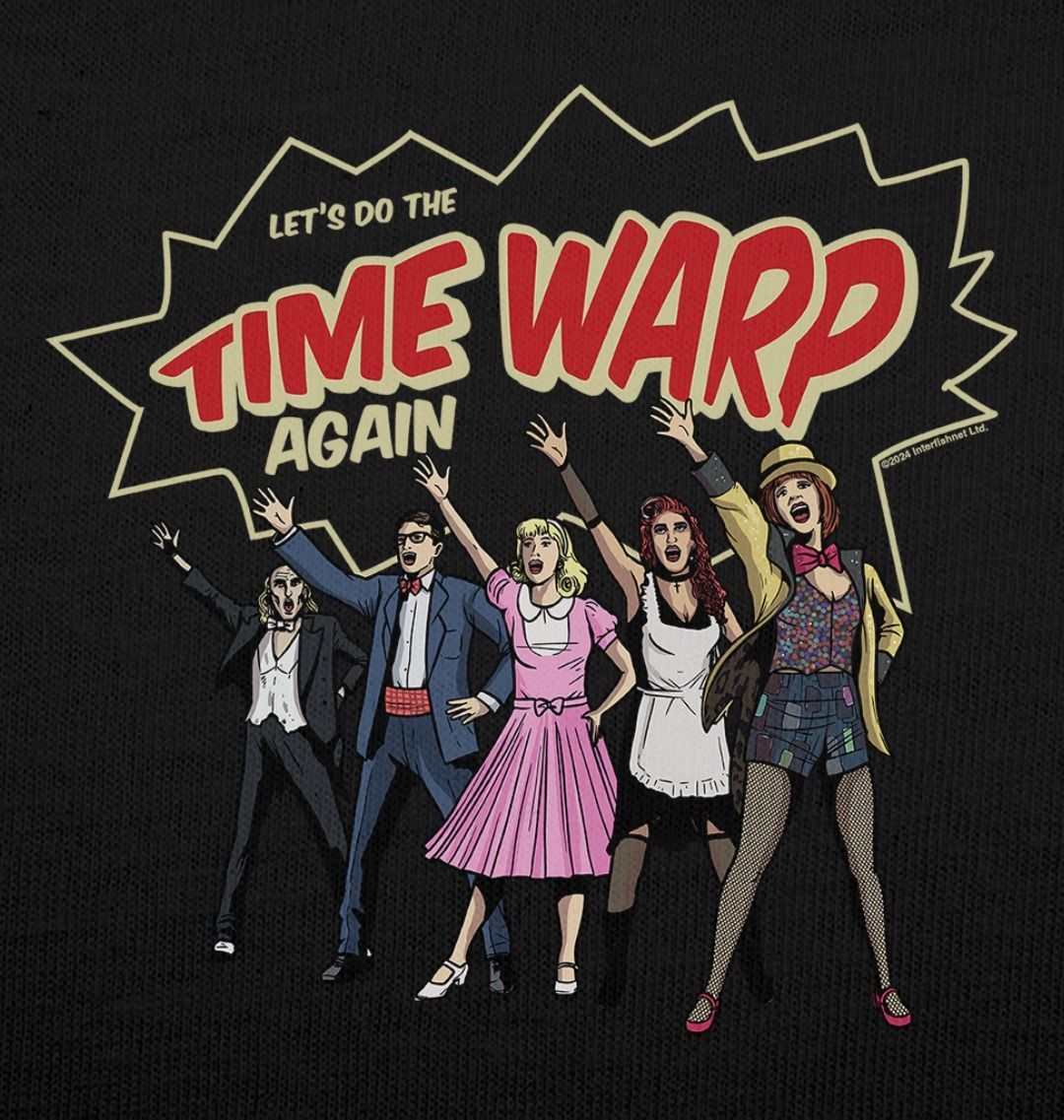 Rocky Horror Show Time Warp Lineup Adult T-Shirt-Rocky Horror Merch Store