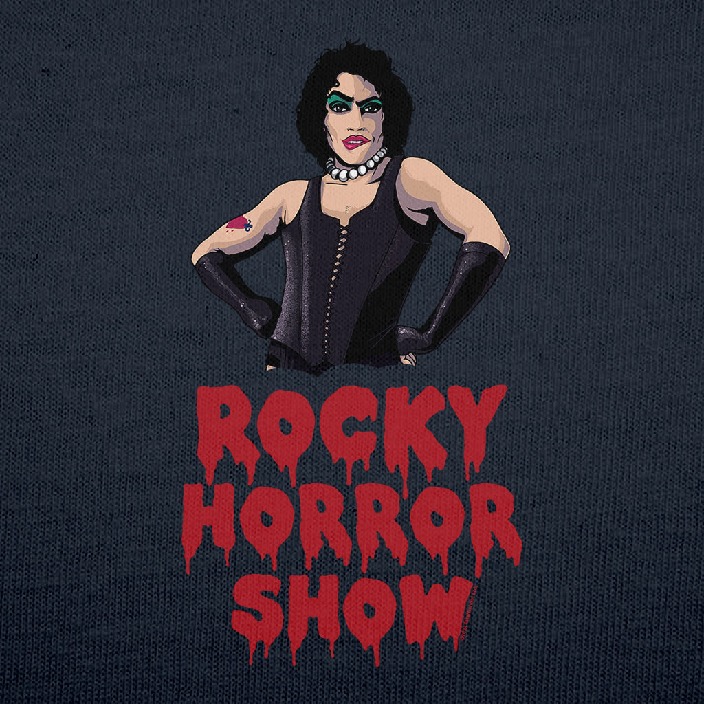 Rocky Horror Show Dr Frank N Furter Logo Pose Adult T-Shirt-Rocky Horror Merch Store