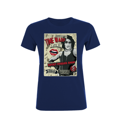 Rocky Horror Show Dr Frank N Furter Time Warp Alive On Stage Women's T-Shirt-Rocky Horror Merch Store