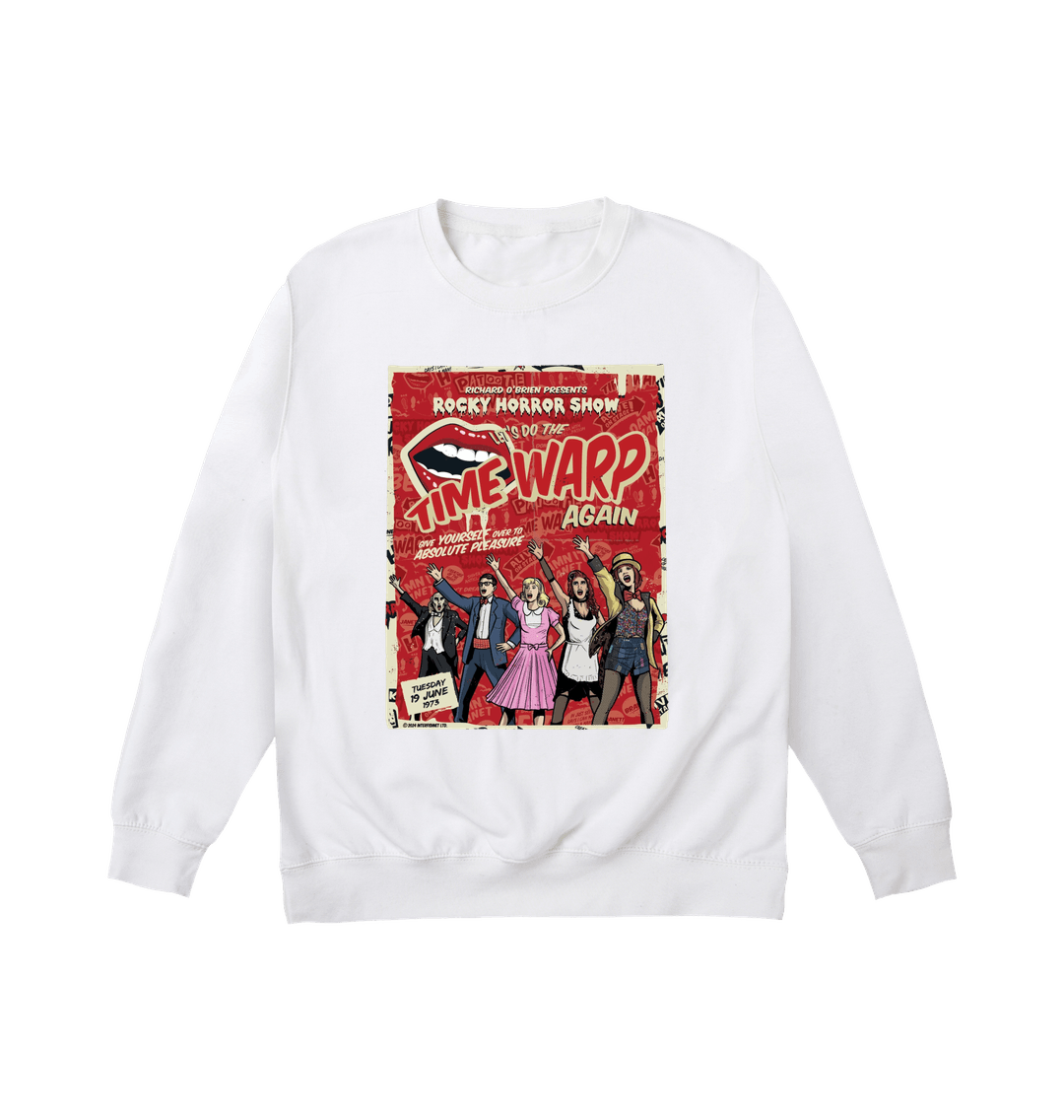 Rocky Horror Show Richard O'Brien Presents Time Warp Poster Sweatshirt-Rocky Horror Merch Store