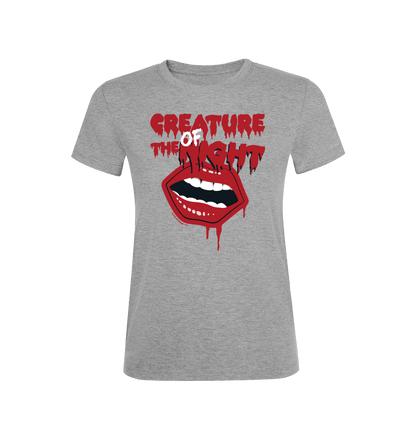 Rocky Horror Show Creature Of The Night Mouth Women's T-Shirt-Rocky Horror Merch Store