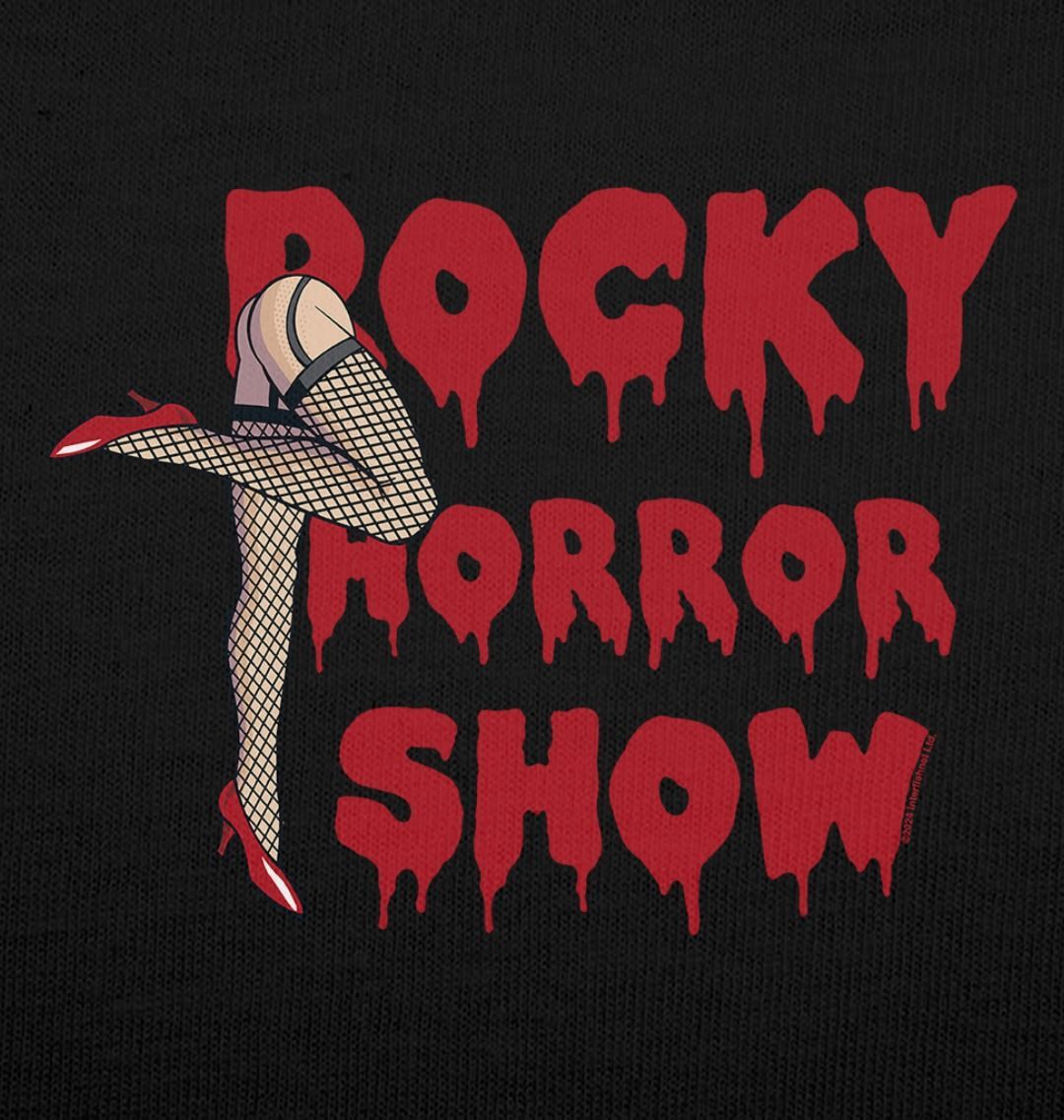 Rocky Horror Show Legs With Logo Block Adult T-Shirt-Rocky Horror Merch Store