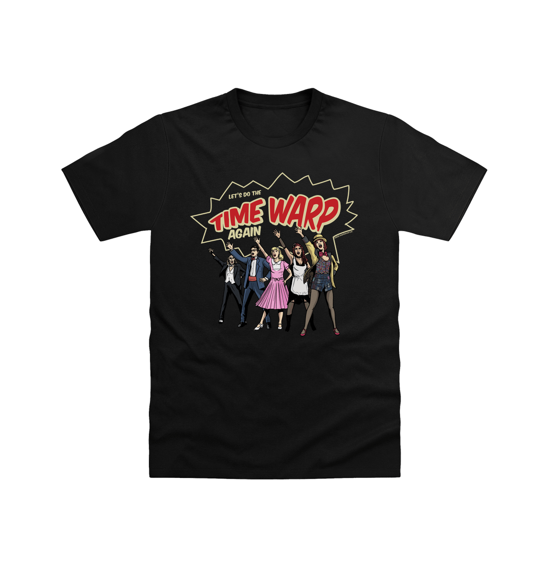 Rocky Horror Show Time Warp Lineup Adult T-Shirt-Rocky Horror Merch Store