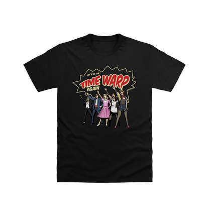 Rocky Horror Show Time Warp Lineup Adult T-Shirt-Rocky Horror Merch Store