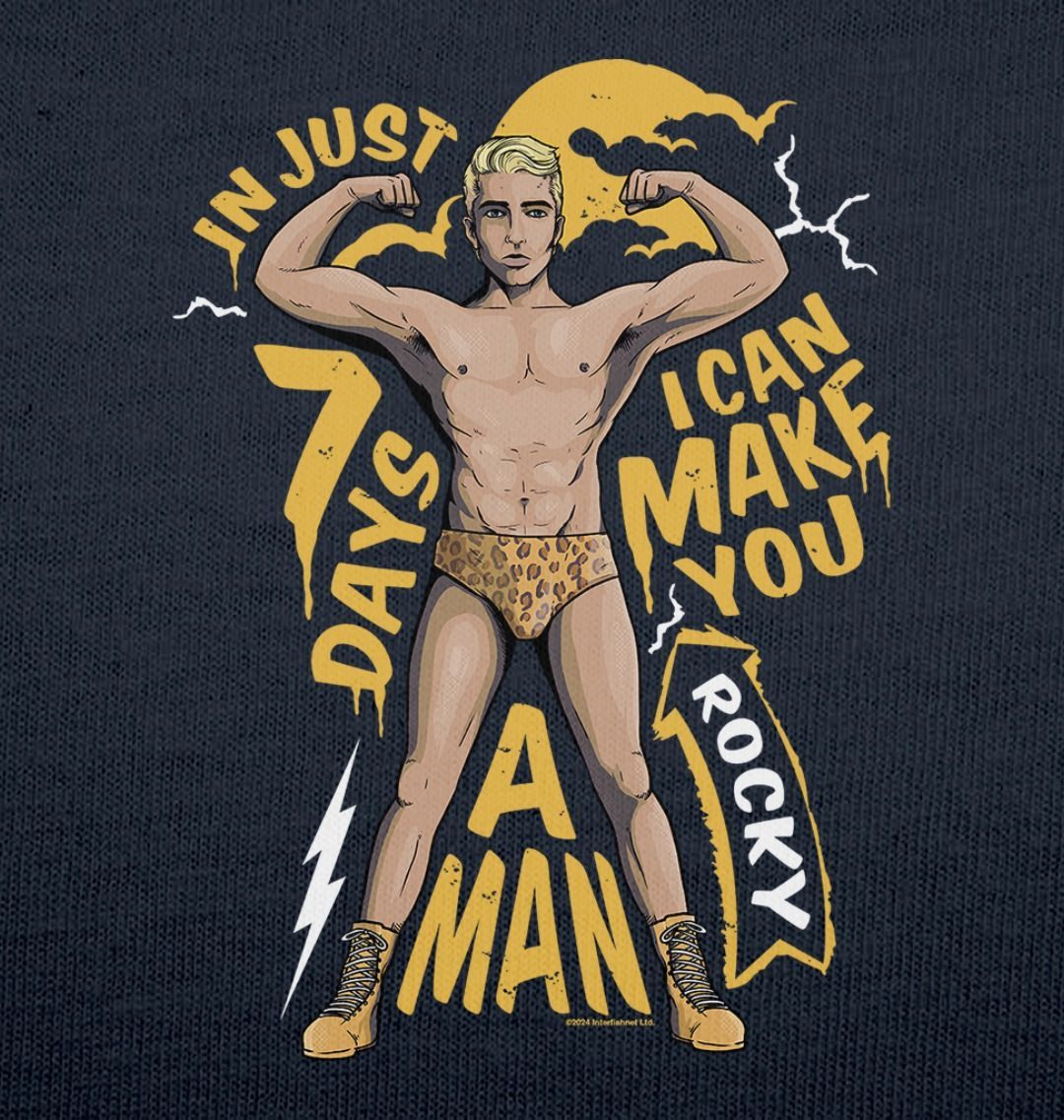 Rocky Horror Show Rocky I Can Make You A Man Adult T-Shirt-Rocky Horror Merch Store