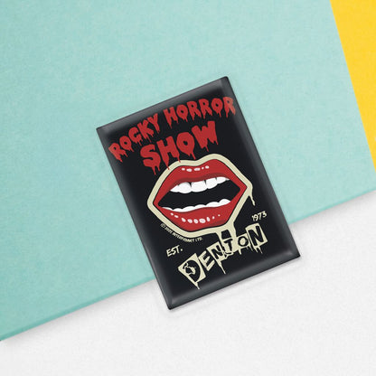 Rocky Horror Show Lips Denton Est.1973 Glass Fridge Magnet-Rocky Horror Merch Store