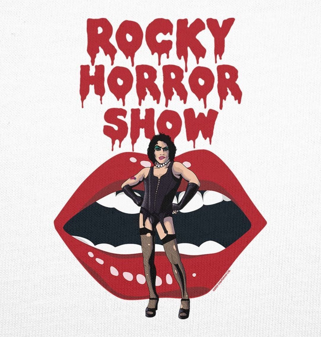 Rocky Horror Show Dr Frank N Furter With Lips Adult Baseball Long Sleeve T-Shirt-Rocky Horror Merch Store