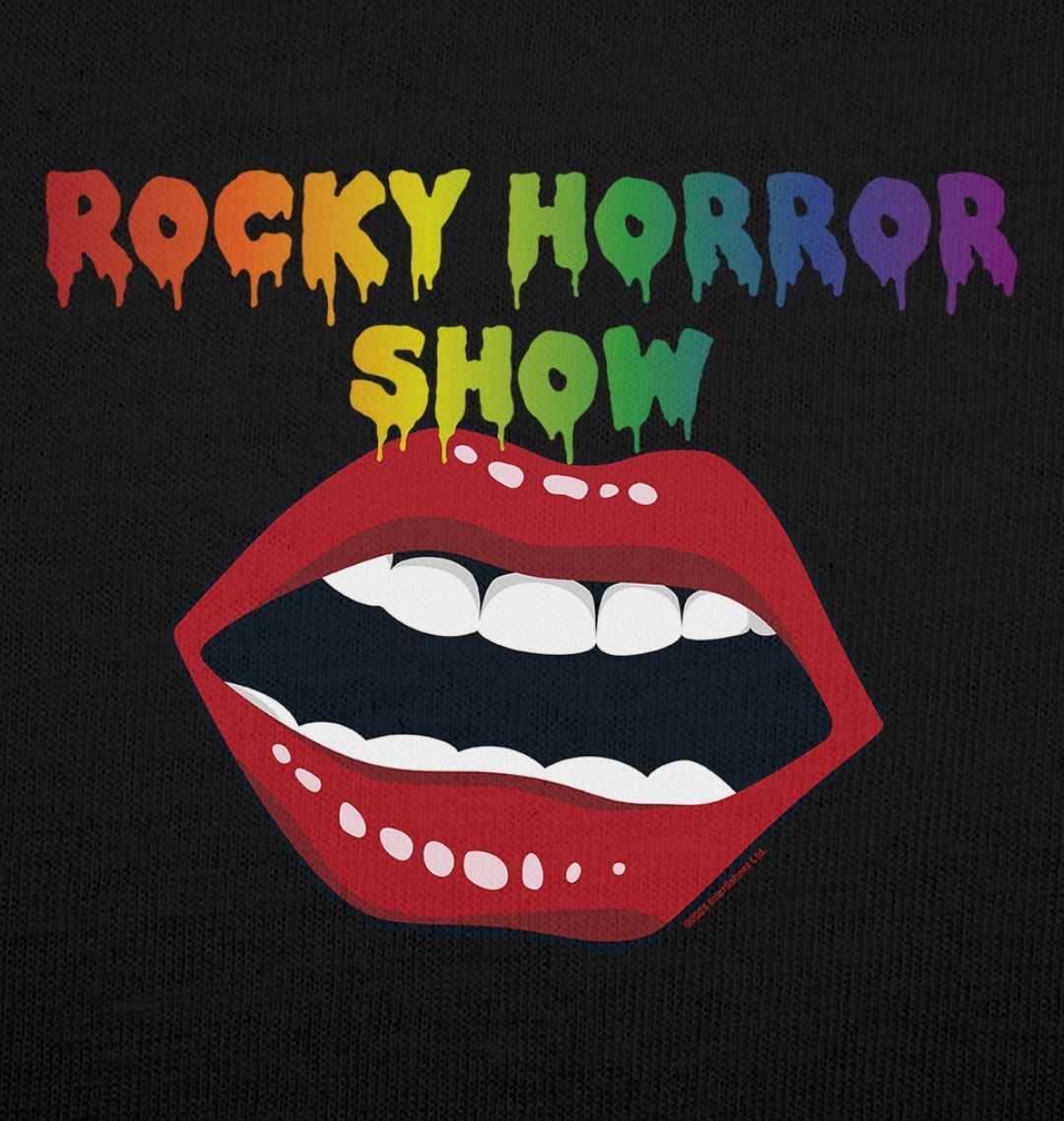 Rocky Horror Show Open Mouth Pride Logo Adult T-Shirt-Rocky Horror Merch Store