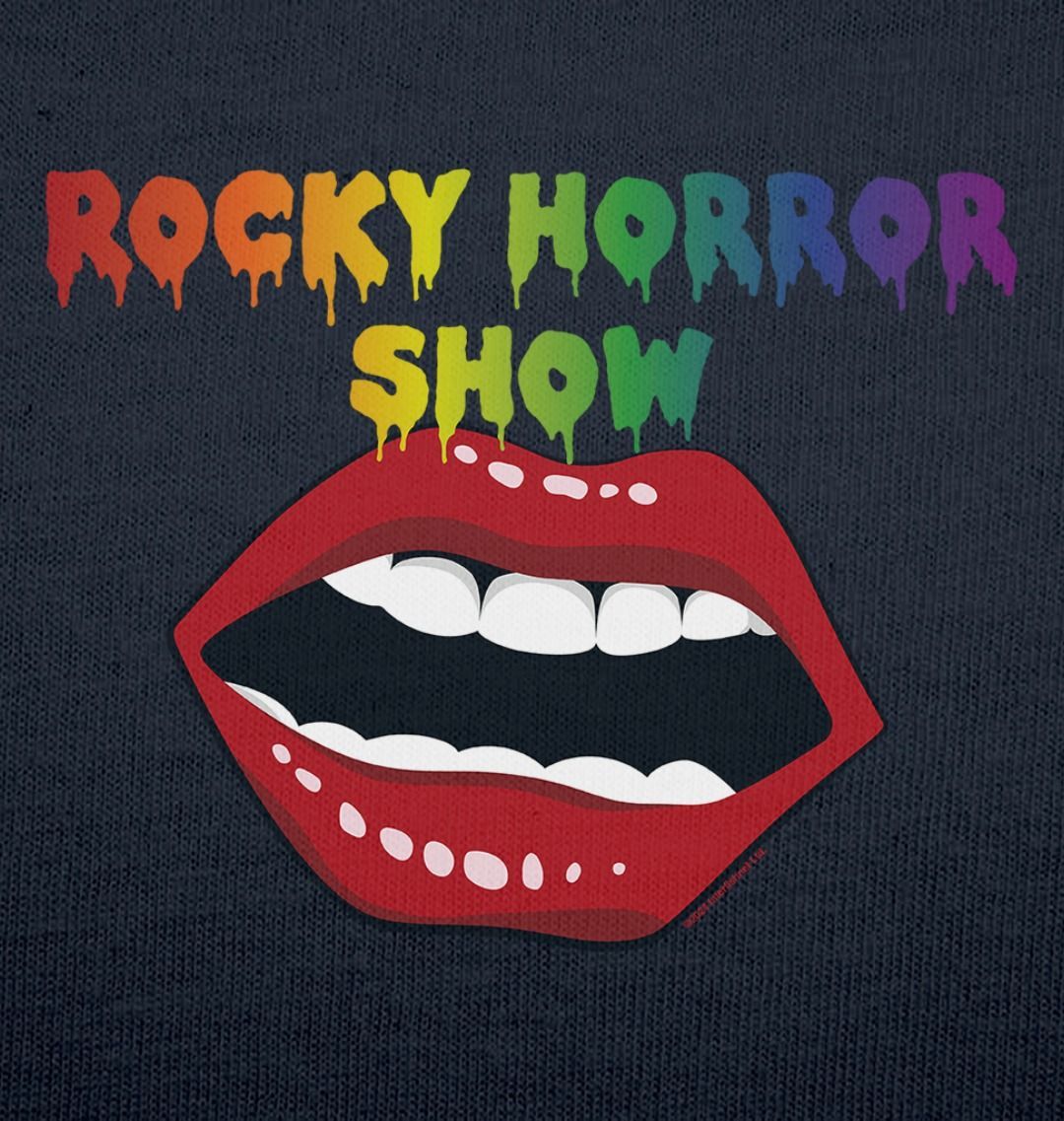 Rocky Horror Show Open Mouth Pride Logo Adult T-Shirt-Rocky Horror Merch Store