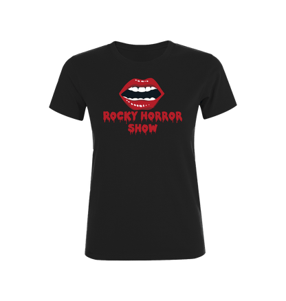 Rocky Horror Show Open Glossy Lips Women's T-Shirt-Rocky Horror Merch Store