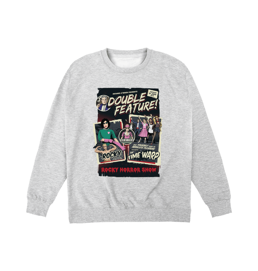 Rocky Horror Show Double Feature Posters Sweatshirt-Rocky Horror Merch Store