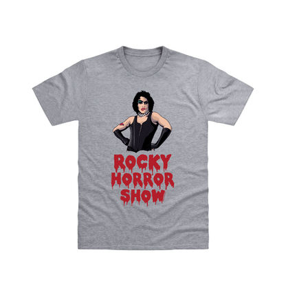 Rocky Horror Show Dr Frank N Furter Logo Pose Adult T-Shirt-Rocky Horror Merch Store