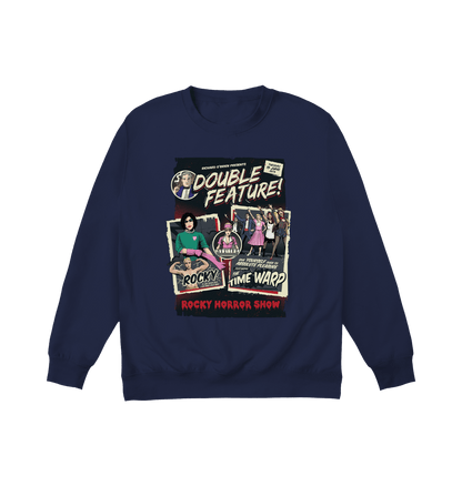 Rocky Horror Show Double Feature Posters Sweatshirt-Rocky Horror Merch Store