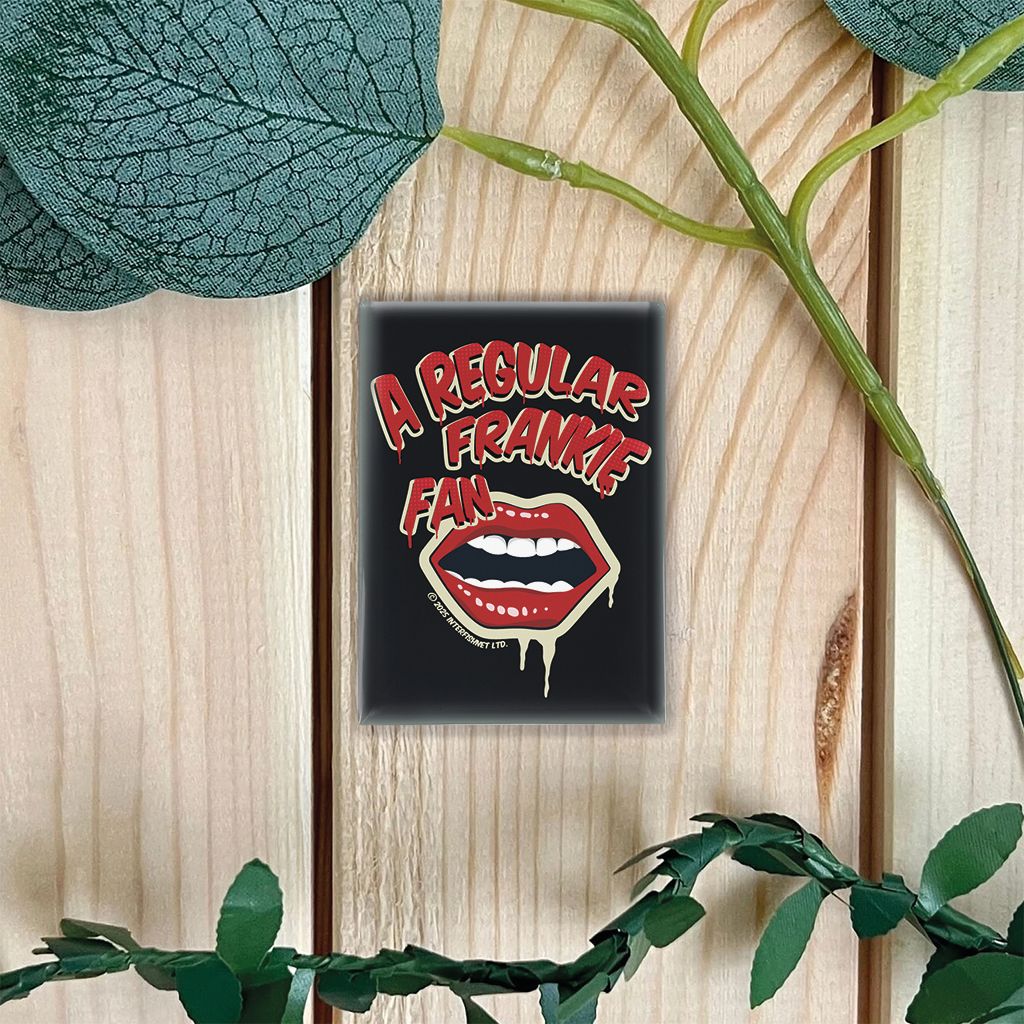 Rocky Horror Show Lips A Regular Frankie Fan Glass Fridge Magnet-Rocky Horror Merch Store