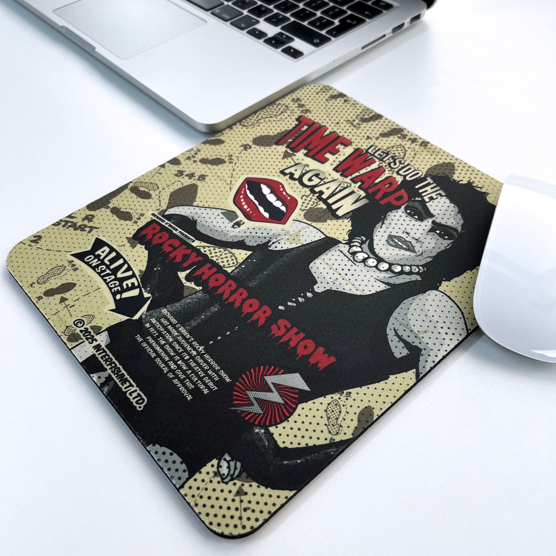 Rocky Horror Show Dr Frank N Furter Time Warp Alive On Stage Mouse Pad-Rocky Horror Merch Store